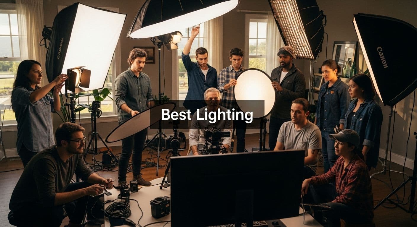 lighting setup video studio