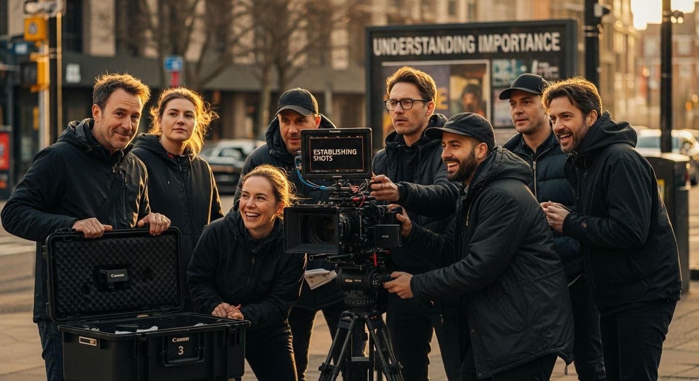 establishing shot film set