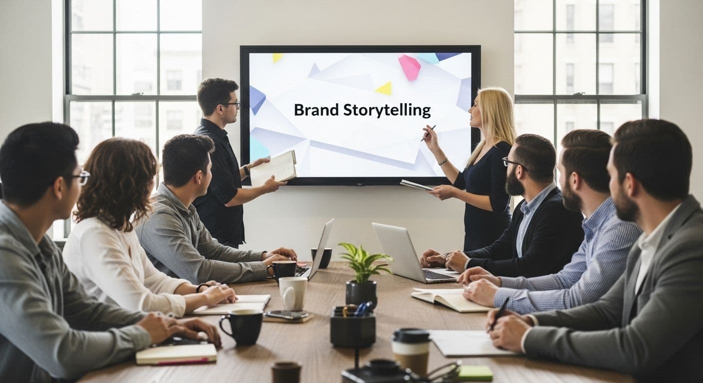brand storytelling teamwork meeting