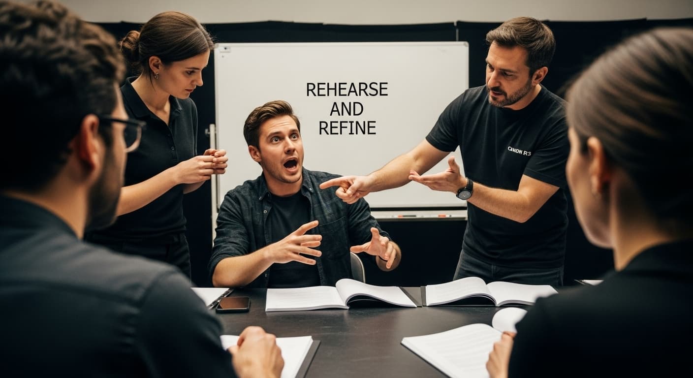 actor director rehearsal feedback