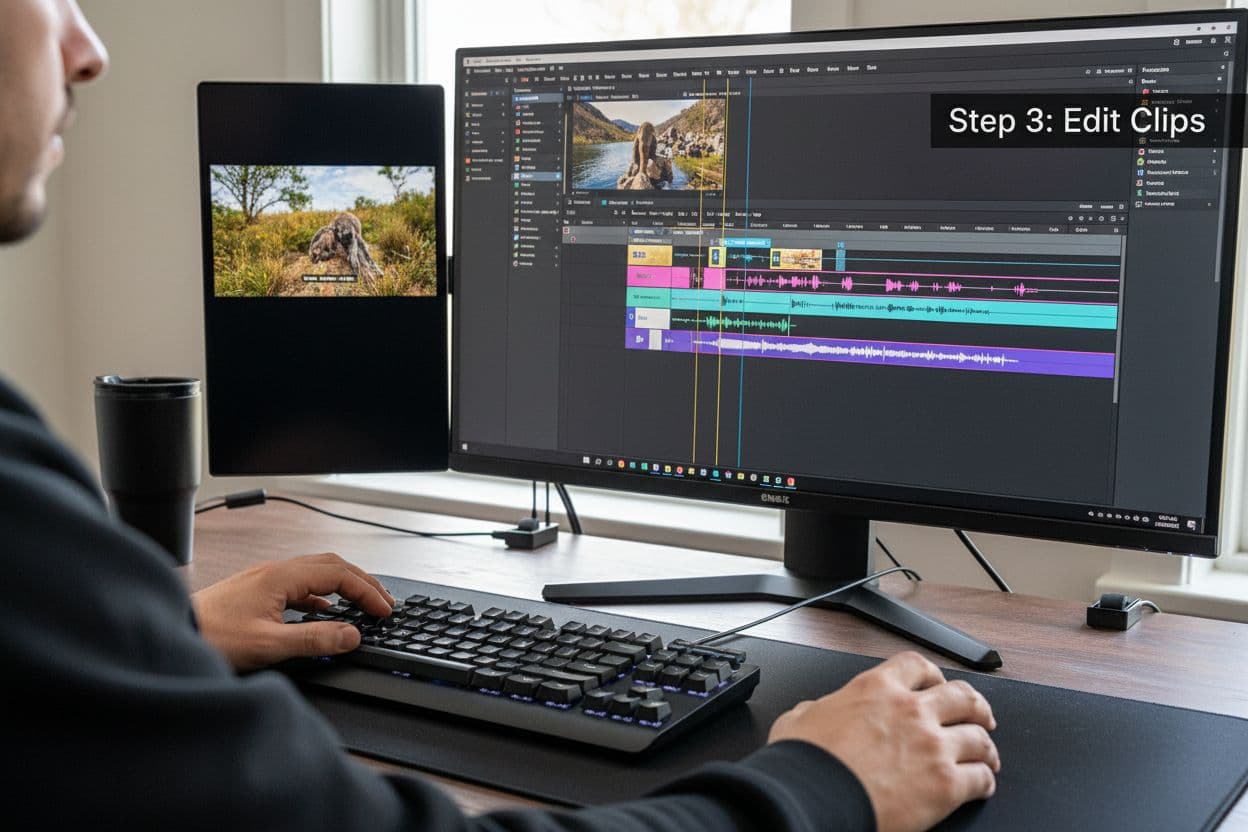 video editing timeline workflow