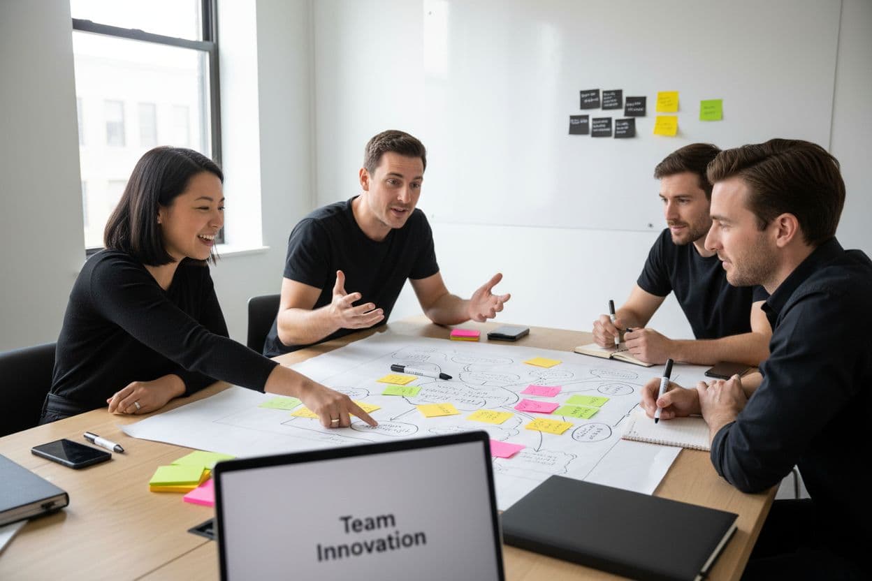 team innovation brainstorming