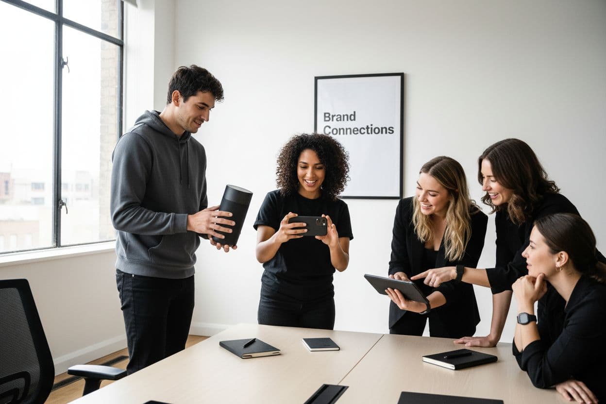 brand video marketing teamwork