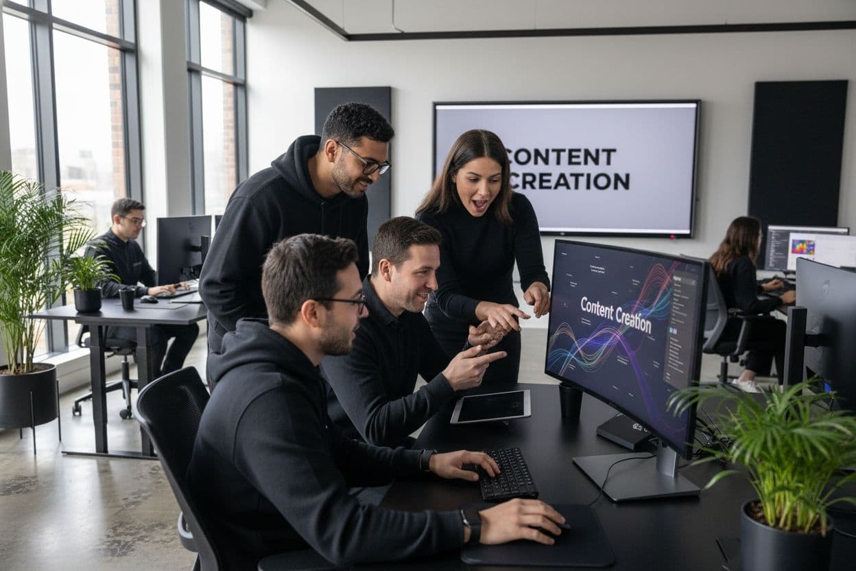 content creation ai team