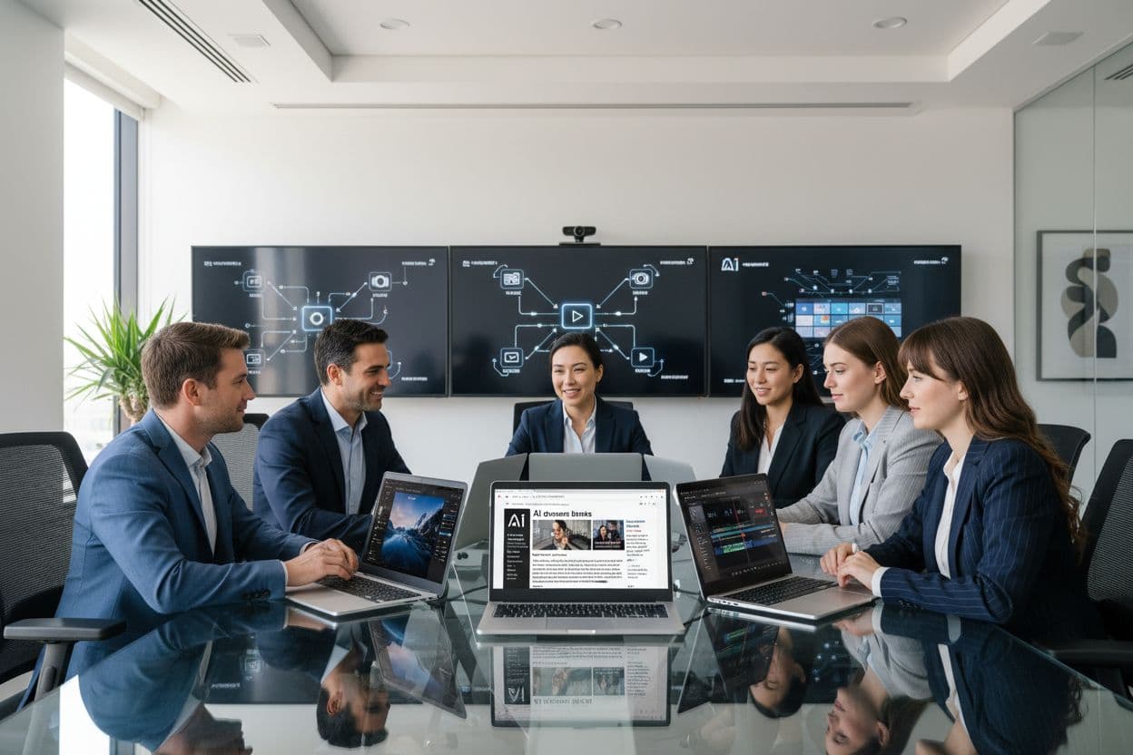 AI content creation teamwork